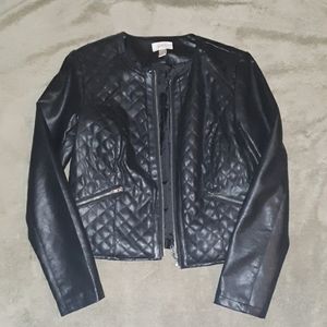 Ann Taylor Loft moto jacket black